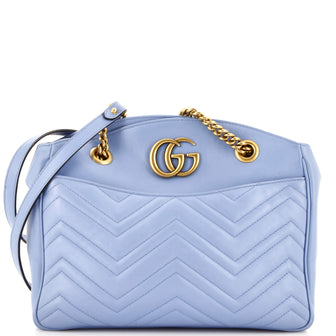 Gucci GG Marmont Chain Tote Matelasse Leather Medium