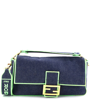 Fendi Baguette NM Bag Denim Large