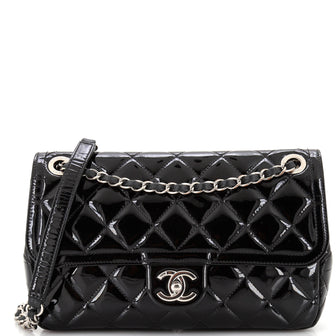 Chanel Coco Shine Flap Bag Quilted Patent Medium