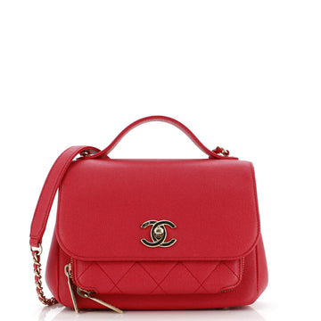 Chanel Business Affinity Flap Bag Quilted Caviar Mini