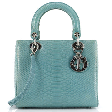 Christian Dior Lady Dior Bag Python Medium