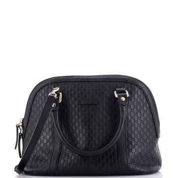 Gucci GG Charm Convertible Dome Satchel Guccissima Leather Medium