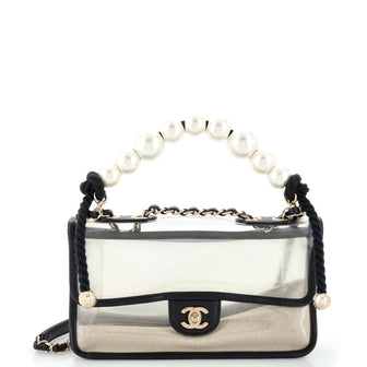 Chanel Sand By The Sea Flap Bag PVC with Lambskin Medium