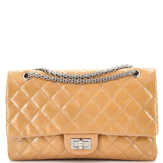 Chanel Reissue 2.55 Flap Bag Quilted Crinkled Patent 227