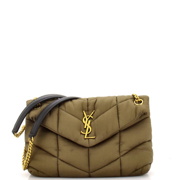 Saint Laurent Loulou Puffer Shoulder Bag Quilted Nylon Small