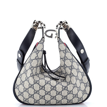 Gucci Attache Shoulder Bag GG Coated Canvas Small