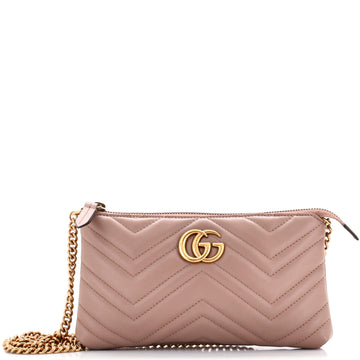 Gucci GG Marmont Chain Shoulder Bag Matelasse Leather Mini