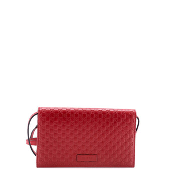 Gucci Wallet on Strap Microguccissima Leather