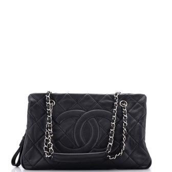 Chanel Timeless CC Shopping Tote Quilted Caviar Medium
