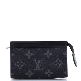Louis Vuitton Voyage Key Pouch Monogram Eclipse Canvas