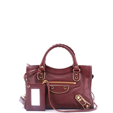 Balenciaga City Classic Metallic Edge Bag Leather Mini