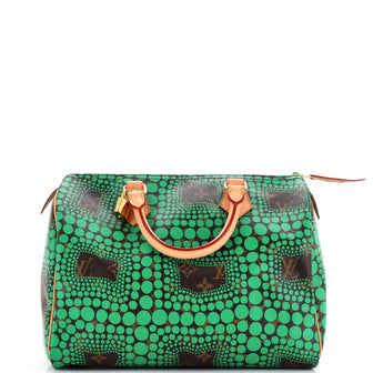 Louis Vuitton Speedy Handbag Limited Edition Kusama Town Monogram Canvas 30