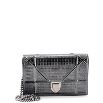 Christian Dior Diorama Wallet on Chain Cannage Embossed Calfskin
