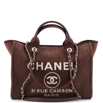 Chanel Deauville NM Tote Mixed Fibers Small