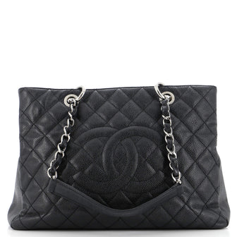 Chanel Grand Shopping Tote Quilted Caviar