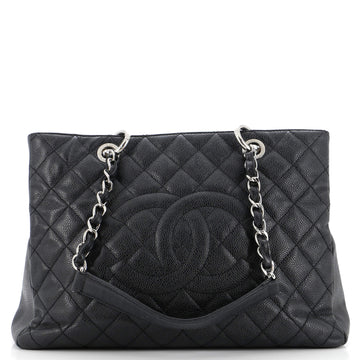 Chanel Grand Shopping Tote Quilted Caviar
