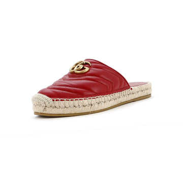 Gucci Women's GG Marmont Espadrilles Matelasse Leather