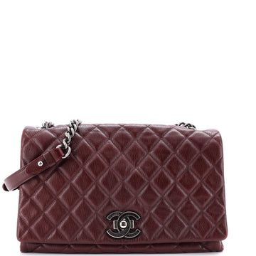 Chanel City Rock Flap Bag Quilted Goatskin Large