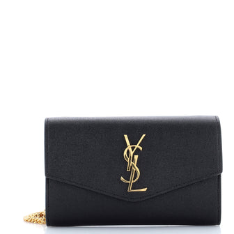 Saint Laurent Uptown Chain Wallet Leather