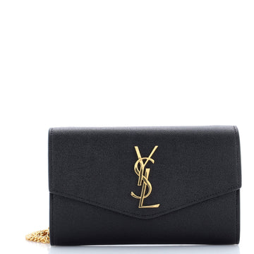 Saint Laurent Uptown Chain Wallet Leather