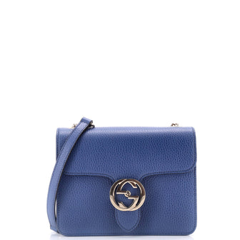 Gucci Interlocking Shoulder Bag Leather Small