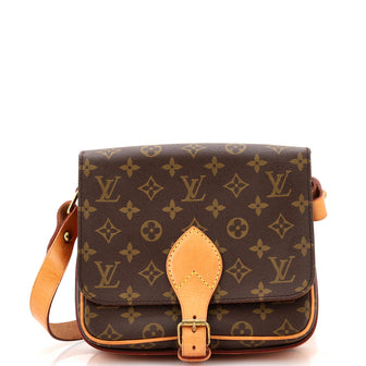Louis Vuitton Cartouchiere Handbag Monogram Canvas MM