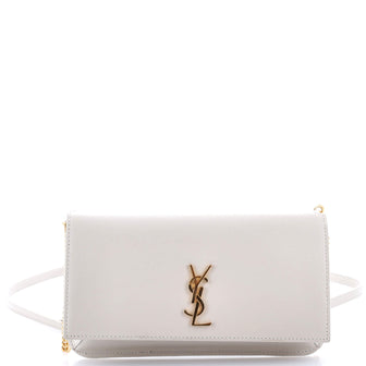Saint Laurent Classic Monogram Phone Holder Shoulder Bag Leather