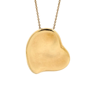 Tiffany & Co. Elsa Peretti Full Heart Necklace 18K Yellow Gold Large