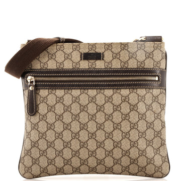 Gucci Flat Messenger Bag GG Coated Canvas Medium