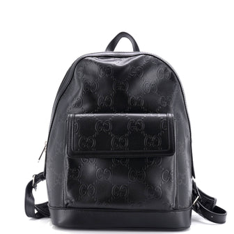 Gucci Pocket Backpack GG Embossed Perforated Leather Large