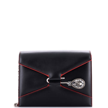 Alexander McQueen Pin Envelope Shoulder Bag Leather Small