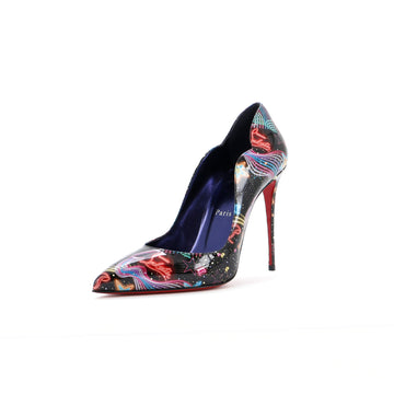 Christian Louboutin Women's Hot Chick Pumps Printed Patent 100