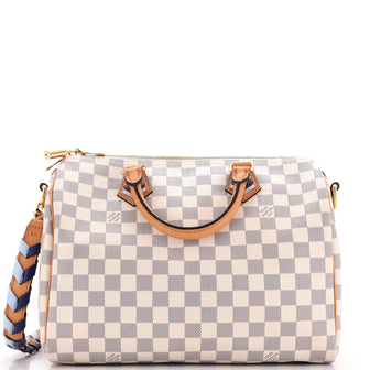 Louis Vuitton Speedy Bandouliere Bag Damier with Braided Detail 30