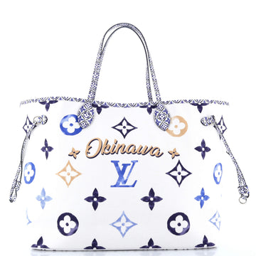 Louis Vuitton Neverfull NM Tote Limited Edition Cities By The Pool Monogram Watercolor Giant GM
