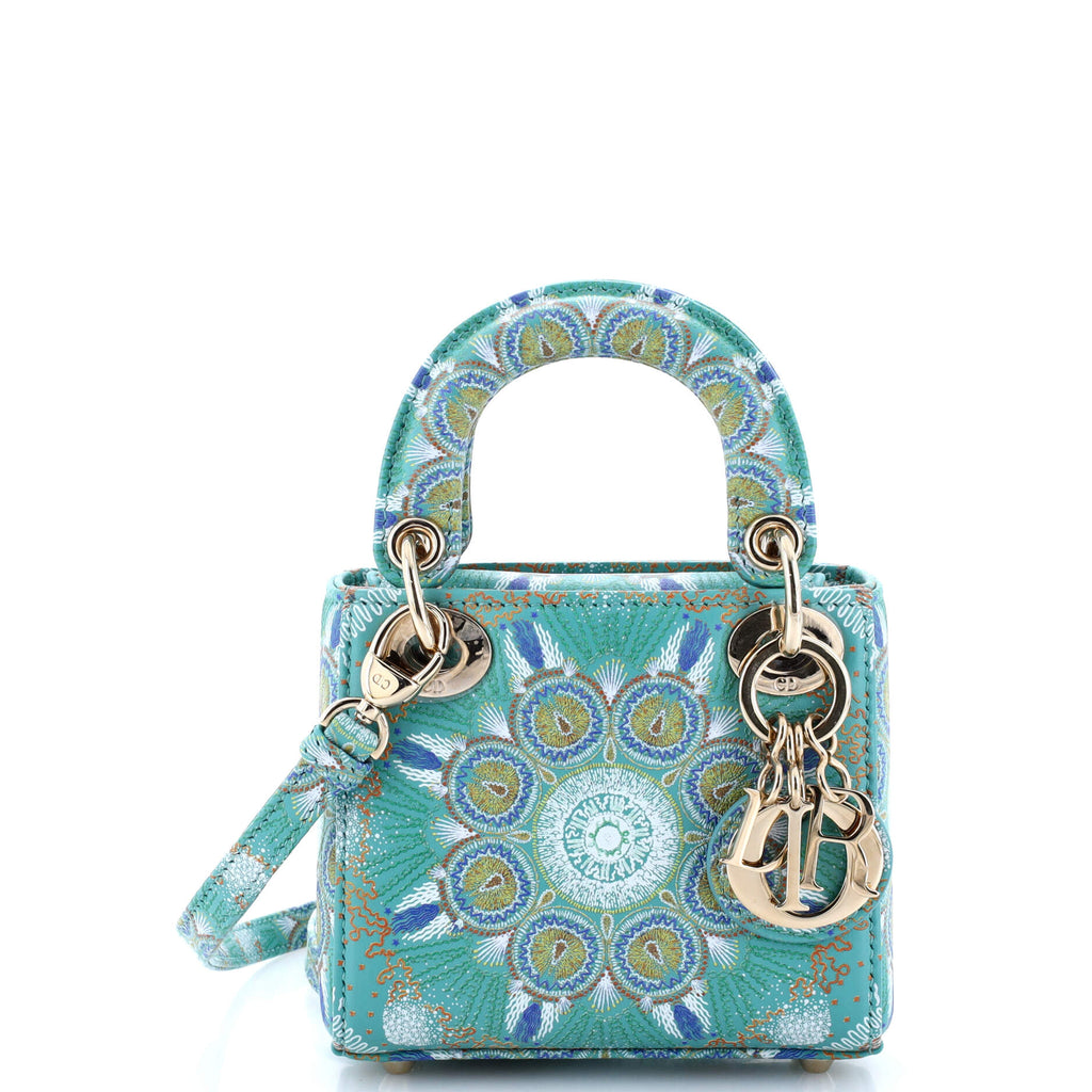 Christian Dior Dior In Lights Lady Dior Bag Embroidered Painted