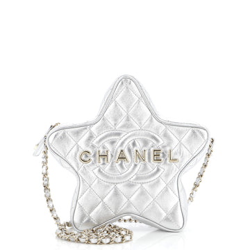 Chanel CC Walk of Fame Star Bag Quilted Metallic Lambskin