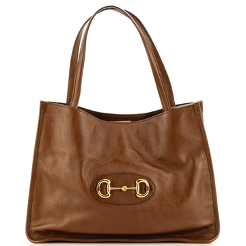 Gucci Horsebit 1955 Tote Leather Medium