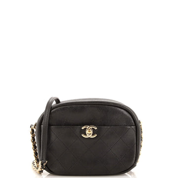 Chanel Casual Trip Camera Case Quilted Goatskin Small