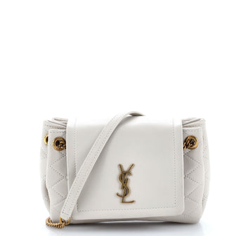 Saint Laurent Nolita Satchel Quilted Leather Mini