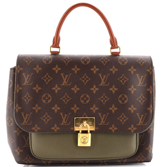 Louis Vuitton Marignan Handbag Monogram Canvas with Leather