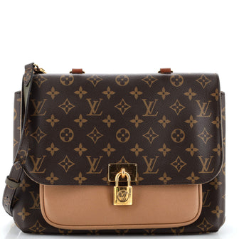 Louis Vuitton Marignan Handbag Monogram Canvas with Leather
