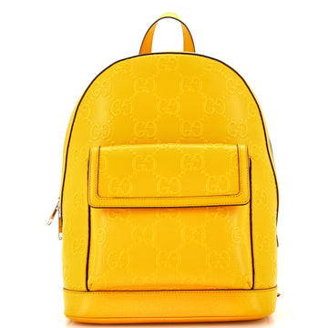 Gucci Pocket Backpack GG Embossed Perforated Leather Large