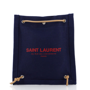 Saint Laurent Rive Gauche Backpack Canvas