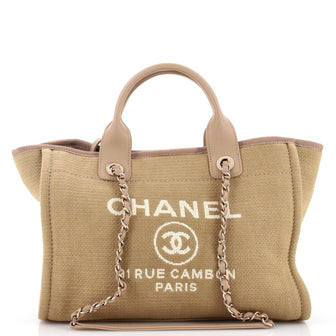 Chanel Deauville NM Tote Mixed Fibers Small