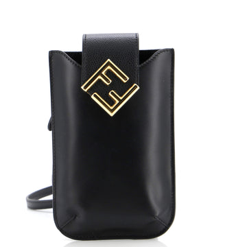 Fendi FF Diamonds Phone Holder Bag Leather