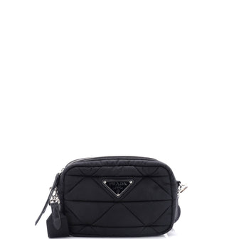 Prada Padded Shoulder Bag Quilted Tessuto Small