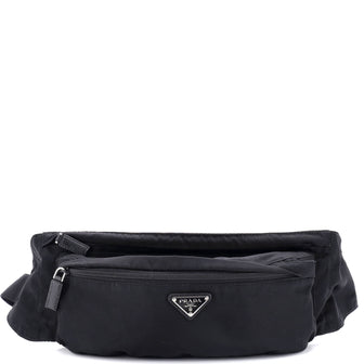 Prada Zip Waist Bag Tessuto Medium
