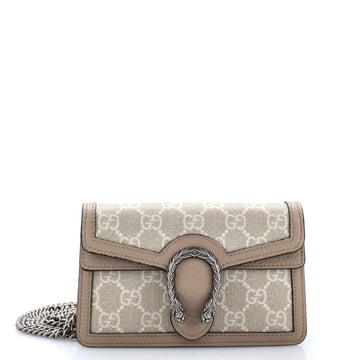 Gucci Dionysus Bag GG Coated Canvas with Leather Super Mini