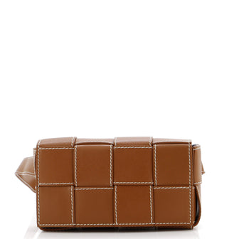 Bottega Veneta Cassette Belt Bag Edge Stitching Maxi Intrecciato Leather