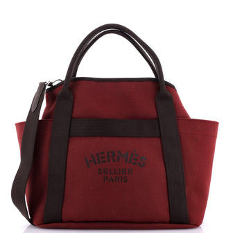 Hermes Sac De Pansage Groom Handbag Canvas